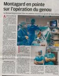 Articles La Provence et Vaucluse Matin sur les Entorses du genou à la clinique Montagard