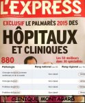 Classement de la clinique Montagard dans l'Express Novembre 2014